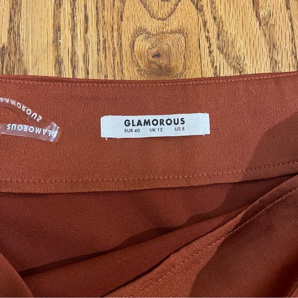 Glamorous Burnt Orange Maxi Slip Skirt - Picture 6 of 11
